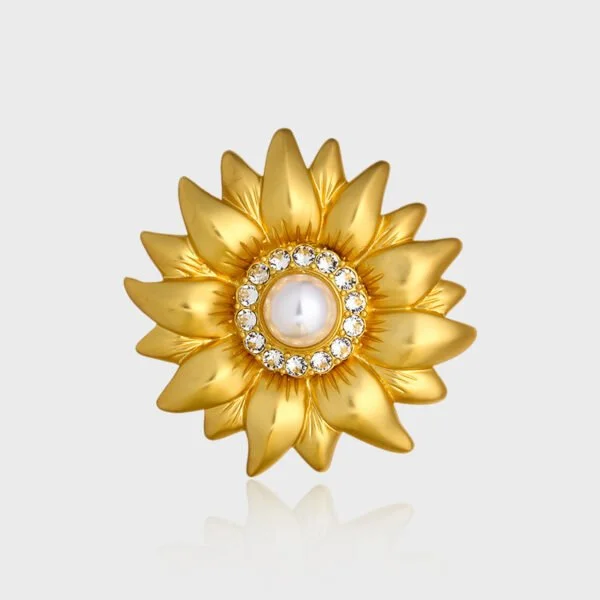 Sunflower Brooch