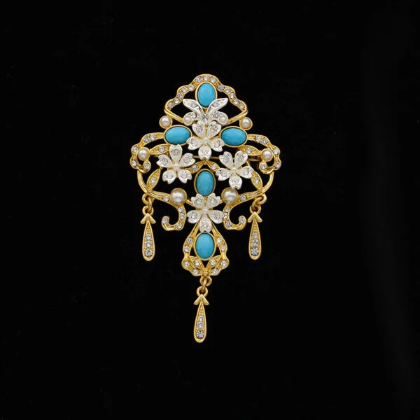 White Bloom Brooch