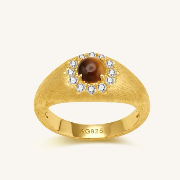 Tiger's Eye Halo Ring Tiger's Eye Halo Ring